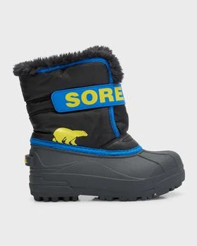 SOREL | Kid's Commander Grip-Strap Fleece Snow Boots, Toddlers/Kids 满$200减$50, 满减