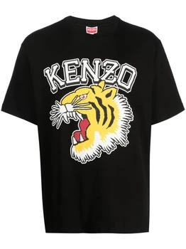 推荐KENZO - Tiger Varsity Oversize Cotton T-shirt商品