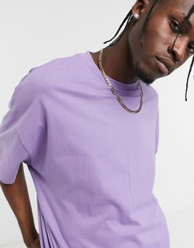 推荐ASOS DESIGN oversized t-shirt in purple商品