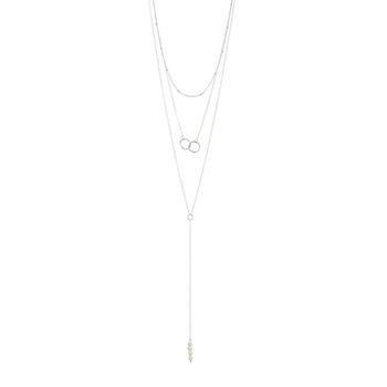 商品ADORNIA | Adornia Layered Freshwater Pearl Necklace silver,商家Premium Outlets,价格¥305图片