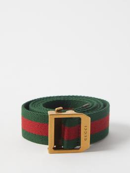 gucci皮带男, Gucci | Web stripe canvas belt商品图片 