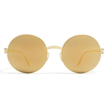 Mykita | Mykita Unisex Sunglasses - Fixed Nose Pads Full Rim Gold Metal Frame | JANIS F9_GD/F,商家My Gift Stop,价格¥1012