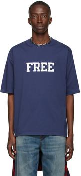 Balenciaga | Blue 'Free' T-Shirt商品图片,独家减免邮费