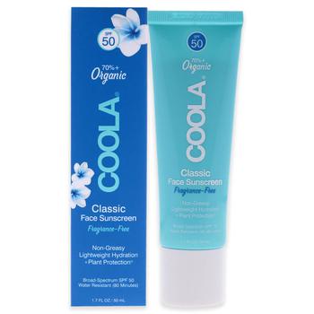推荐Classic Face Sunscreen Moisturizer SPF 50 - Frafrance-Free by Coola for Unisex - 1.7 oz Sunscreen商品