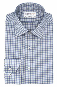Lorenzo Uomo图片, Lorenzo Uomo | Trim Fit Plaid Check Dress Shirt商品图片 3.9折