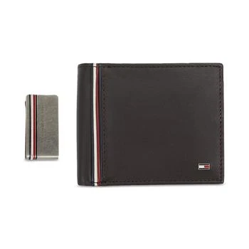 Tommy Hilfiger | Men's RFID Global Striped Passcase Wallet and Money Clip Set,商家Macy's,价格¥371