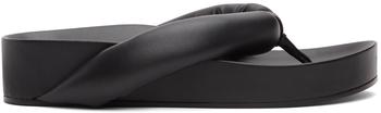 Jil Sander | Black Oversize Flip Flop Sandals商品图片,独家减免邮费