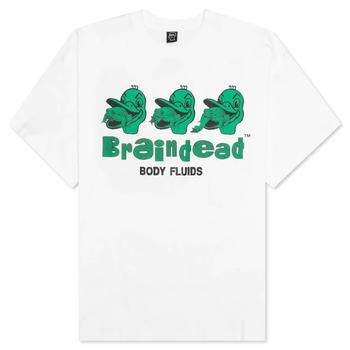 推荐Brain Dead Body Fluids T-Shirt - White商品