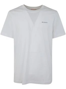 推荐Marni Logo Embroidered Crewneck T-Shirt商品