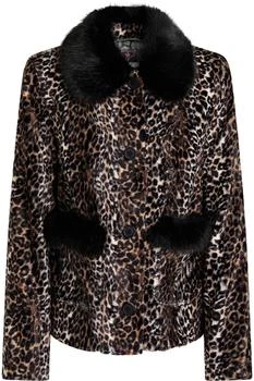 推荐Duke leopard-print faux fur jacket商品