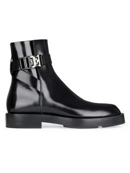 推荐Squared Boots in Leather with 4G Buckle商品