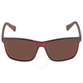 Calvin Klein | Brown Rectangular Men's Sunglasses CK19568S 601 58,商家Jomashop,价格¥171