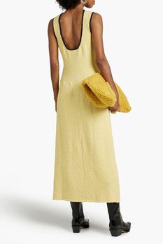 商品Ganni | Bouclé-kit organic cotton-blend midi dress,商家THE OUTNET US,价格¥1115图片