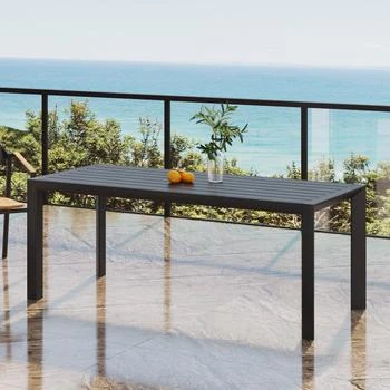 Streamdale Furniture | Streamdale Modern Aluminum Slat Outdoor Dining Table,商家Premium Outlets,价格¥6607