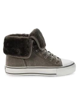 Ash | Suede & Faux Fur High-Top Sneakers商品图片,2.5折