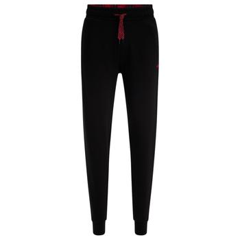 商品Hugo Boss | Cotton-terry loungewear tracksuit bottoms with contrast logo,商家Premium Outlets,价格¥487图片