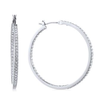 Givenchy | Medium Pavé Hoop Earrings 1-1/4"商品图片,