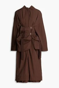 Jacquemus | Grosgrain-trimmed cotton-poplin trench coat,商家THE OUTNET US,价格¥3518