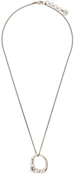 Alexander McQueen | Silver Ring Pendant Necklace商品图片,