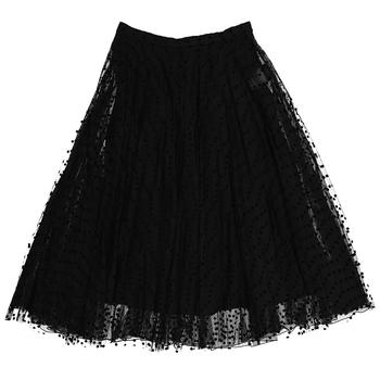 Burberry | Polka-dot Flock Tulle Skirt商品图片,6.9折