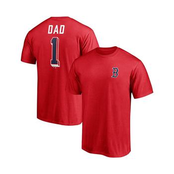 Fanatics | Men's Branded Red Boston Red Sox Number One Dad Team T-shirt商品图片,