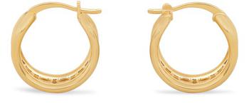 Celine | Maillon Triomphe 金色黄铜圈形耳环商品图片,