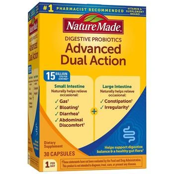 Nature Made | Digestive Probiotics Advanced Dual Action Capsules,商家Walgreens,价格¥223