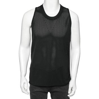 essentials polo, [二手商品] Fear of god | Fear of God Black Perforated Knit Sleeveless T-Shirt S商品图片 