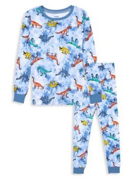 推荐Little Boy’s 2-Piece Tie-Dye Dinosaur PJ Set商品
