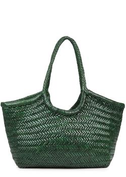 推荐Nantucket green woven leather tote商品