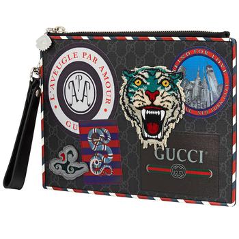 supreme短袖图片, Gucci | Mens Night Courrier GG Supreme Pouch商品图片 5.8折