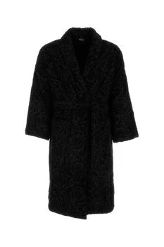 Versace | Black Terry Fabric Bathrobe,商家Italist,价格¥3196