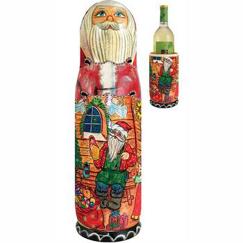 商品G. DeBrekht | Designocracy Russian Santa Workshop Wine Bottle Gift Box G.DeBrekht,商家Premium Outlets,价格¥931图片