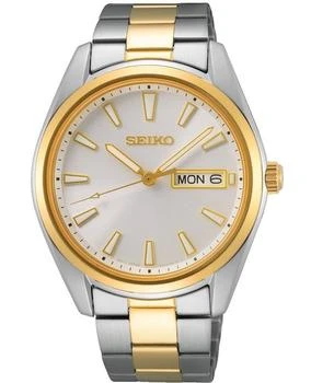 Seiko | Seiko Neo Classic Silver Dial Two-Tone Steel Men's Watch SUR446P1 4.7折, 独家减免邮费