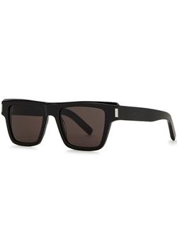 推荐Black rectangle-frame sunglasses商品