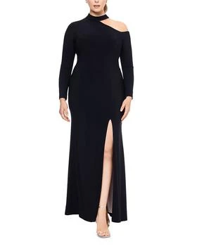 XSCAPE | Plus Cutout One Shoulder Gown,商家Bloomingdale's,价格¥1391