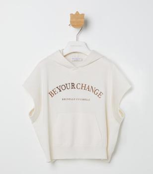 推荐Sleeveless Slogan Hoodie (4-12 Years)商品