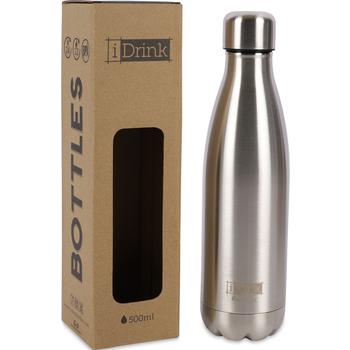 小银瓶, iDrink | Logo drinking bottle in silver 500ml商品图片 6折×额外7.5折, 额外七五折
