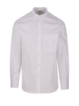 Jil Sander | Jil Sander Long-Sleeved Poplin Shirt商品图片,3.8折