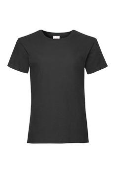 推荐Fruit Of The Loom Big Girls Childrens Valueweight Short Sleeve T-Shirt (Black)商品