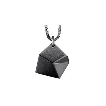 小银瓶, Sofie Lunoe | Flake Small Oxidized Silver Pendant with Short Chain商品图片 