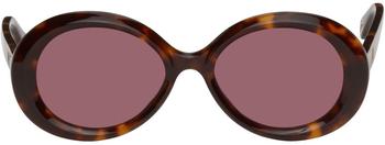 chloe太阳镜怎么选, Chloé | Tortoiseshell Round Sunglasses商品图片 
