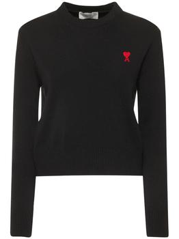 美国ami毛衣, AMI | Logo Wool Crewneck Sweater商品图片 额外8.5折, 额外八五折