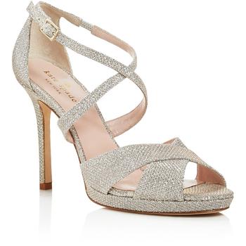 kate spade new york, Kate Spade | Kate Spade New York Womens Frances Metallic Ankle Strap Heels商品图片 3.7折