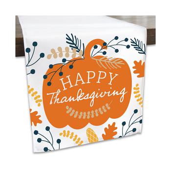 商品Big Dot of Happiness | Happy Thanksgiving - Fall Harvest Party Dining Tabletop Decor - Cloth Table Runner - 13 x 70 inches,商家Macy's,价格¥163图片