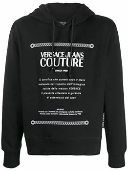 Versace | Men Hooded Pullover Sweatshirt In Black 5.4折