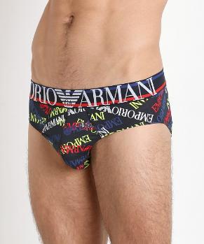 时尚阿玛尼内裤男装, Emporio Armani | EMPORIO ARMANI 男印花男士内裤 110814-6P508-29035商品图片 5.7折, 独家减免邮费