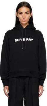 Burberry | Black Bonded Hoodie 