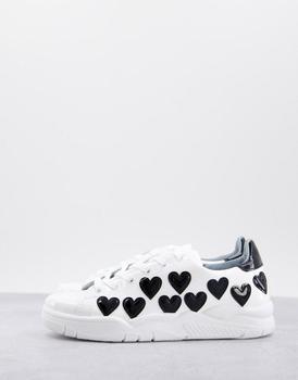 推荐Chiara Ferragni roger logo sneakers in white and black商品