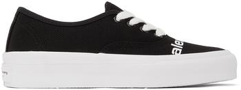亚历山大王鞋, Alexander Wang | Black Dropout Logo Sneakers商品图片 